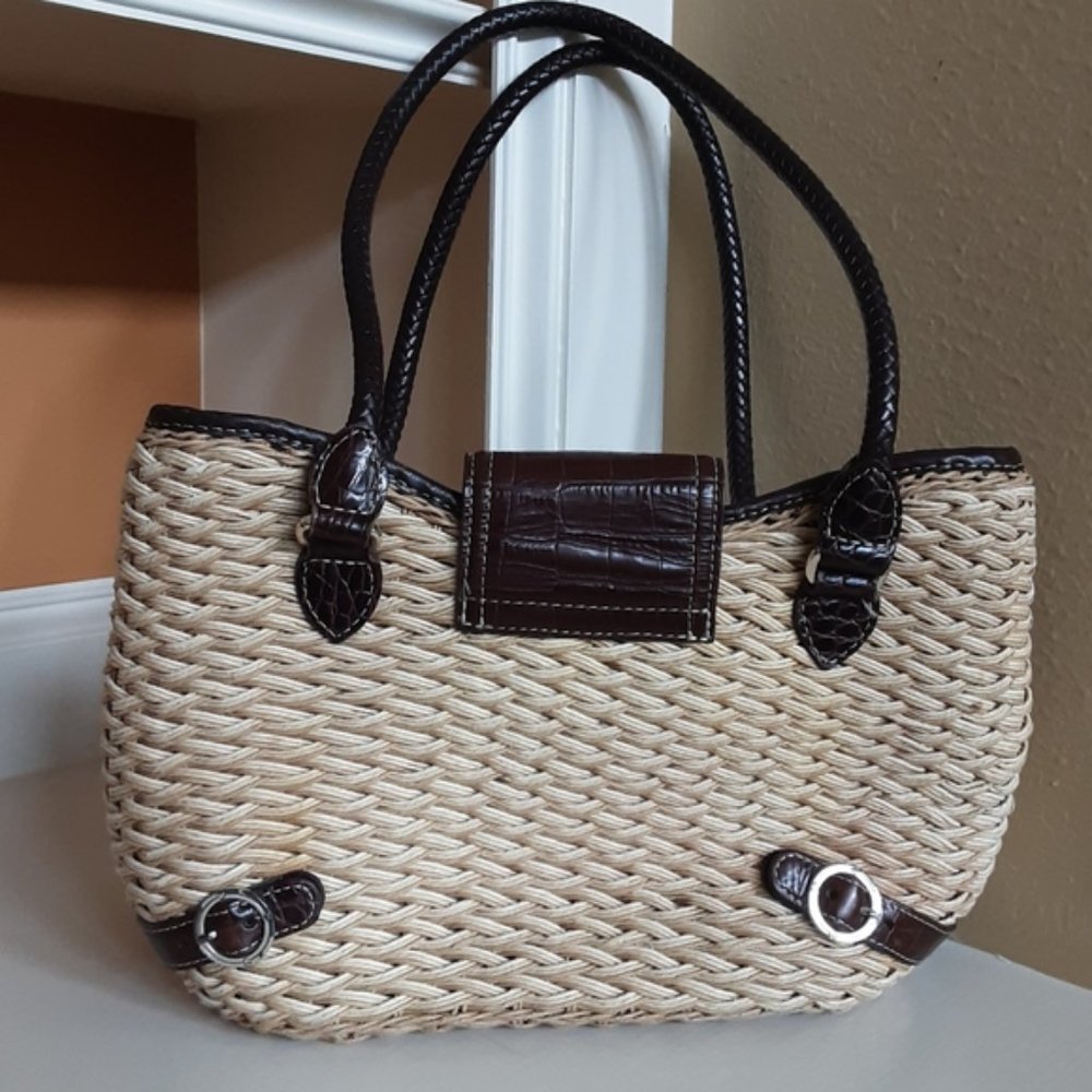 Brighton woven purse with buckle magnet clasp - Picture 4 of 6